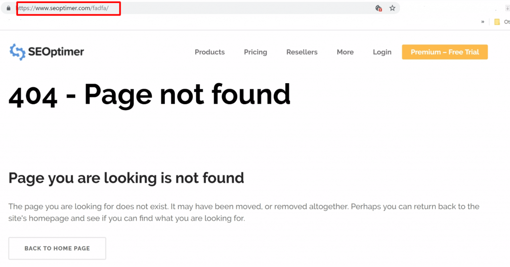 404ページが見つかりませんエラーメッセージ